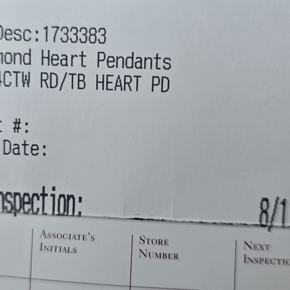 Helzberg Diamonds 10K White Gold Necklace with a 1/4 CTW Diamond Heart Pendant - Picture 8 of 10